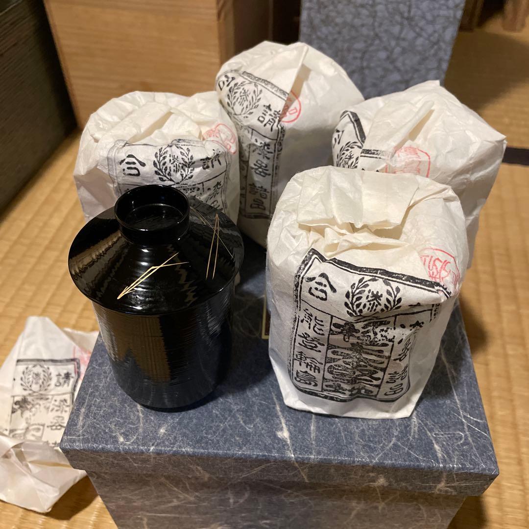 輪島塗「高級美術 漆器」『懐石道具セット』　※美品　茶道具