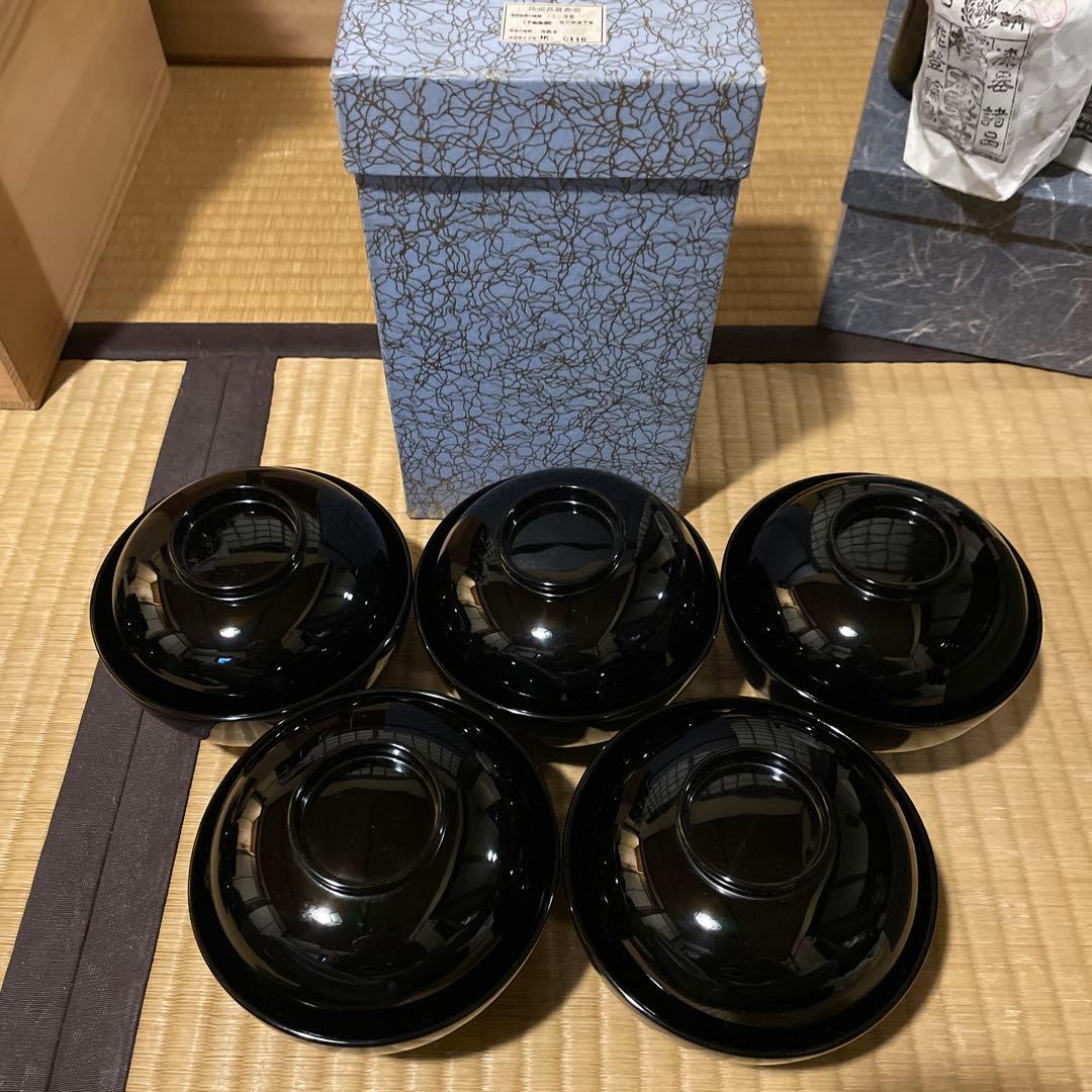 輪島塗「高級美術 漆器」『懐石道具セット』　※美品　茶道具