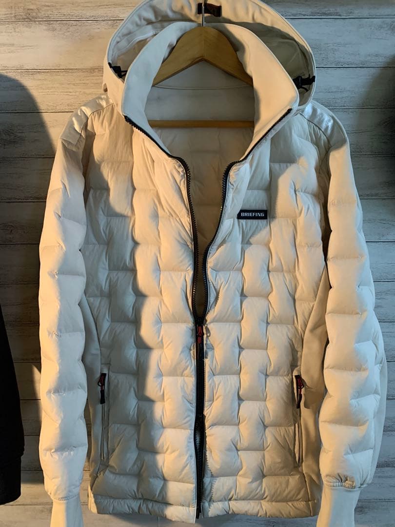 BRIEFING HYBRID DOWN PARKA BEIGE M 美品