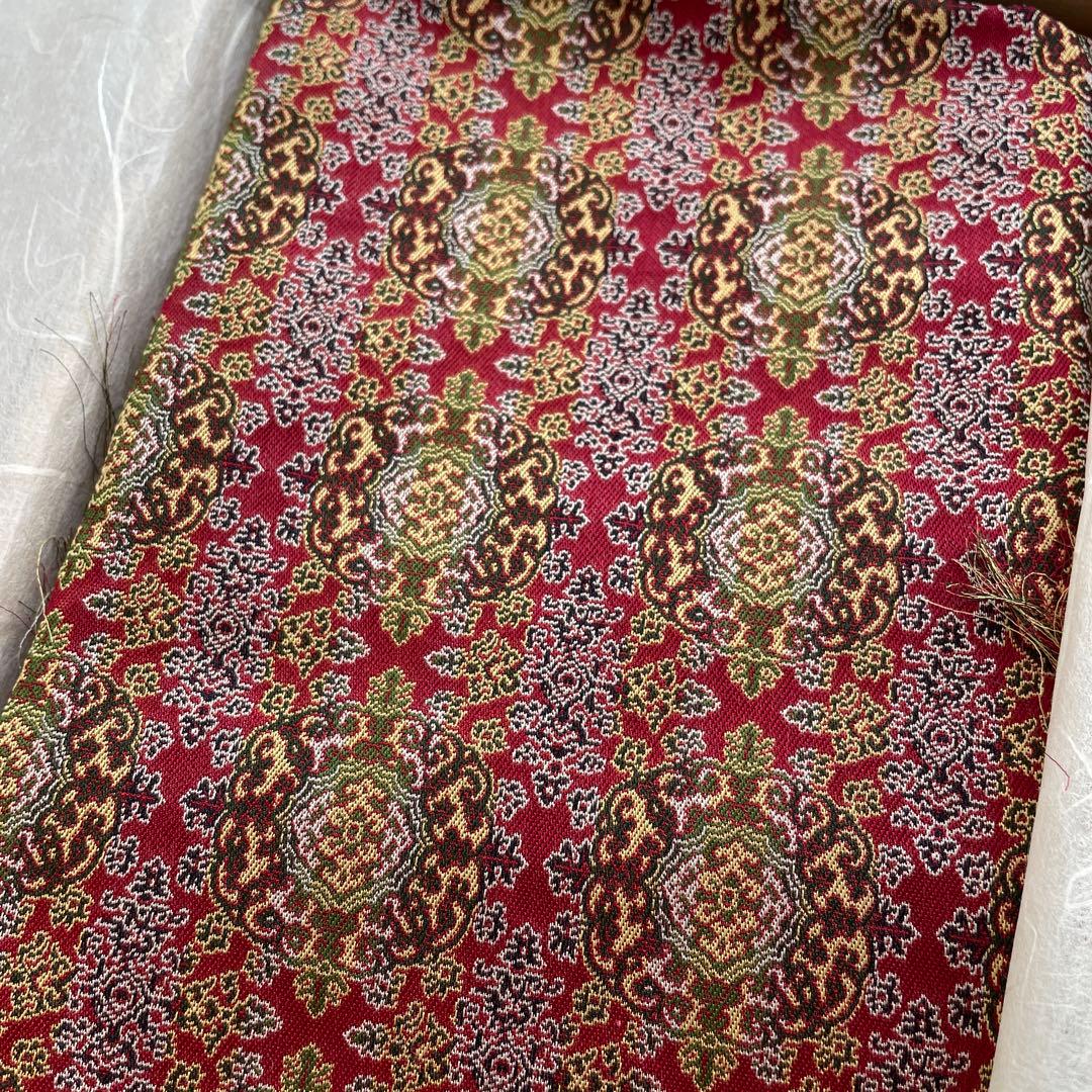 龍村美術織物 御軾天平唐花文錦　新品未使用　龍村織　テーブルセンター　2枚セット