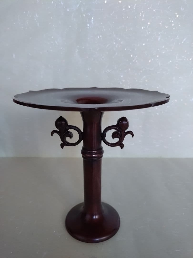 1 桔梗一文字　華道　いけばな　池坊 生花　唐金　 花器