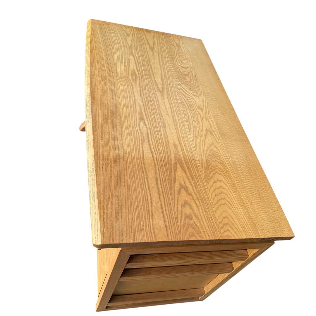 HR917 【天然無垢材】karimoku カリモク　デスクセット　ワゴン付