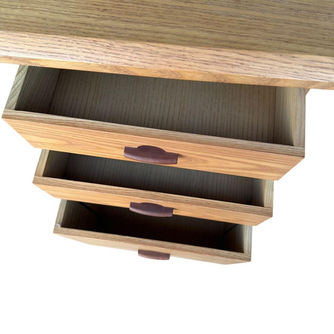 HR917 【天然無垢材】karimoku カリモク　デスクセット　ワゴン付