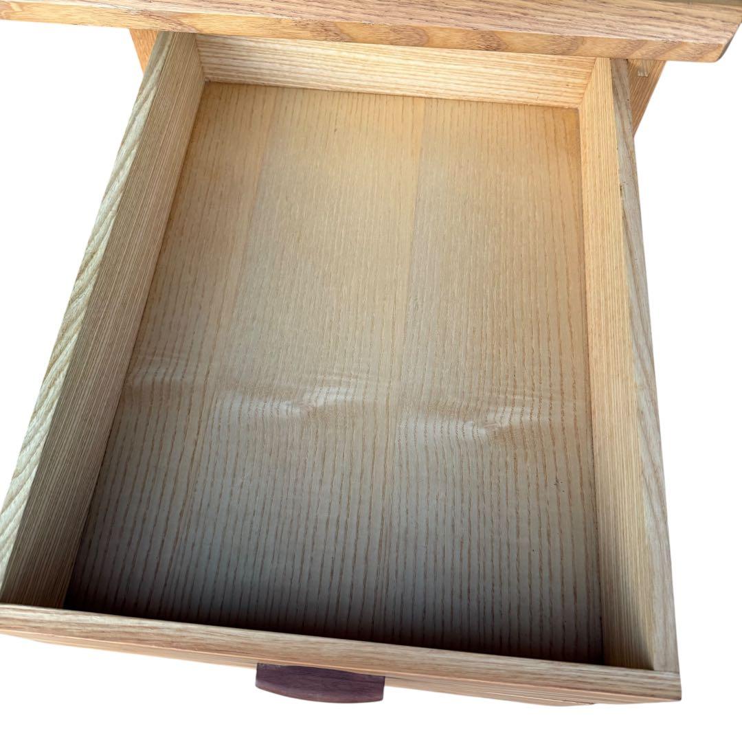 HR917 【天然無垢材】karimoku カリモク　デスクセット　ワゴン付