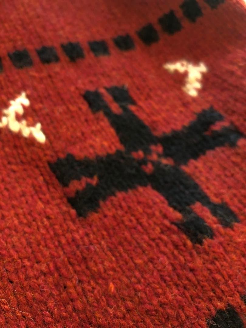 90年代ラルフローレンRalph Lauren ハンドニットショールカラー男女