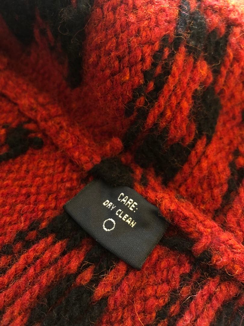 90年代ラルフローレンRalph Lauren ハンドニットショールカラー男女