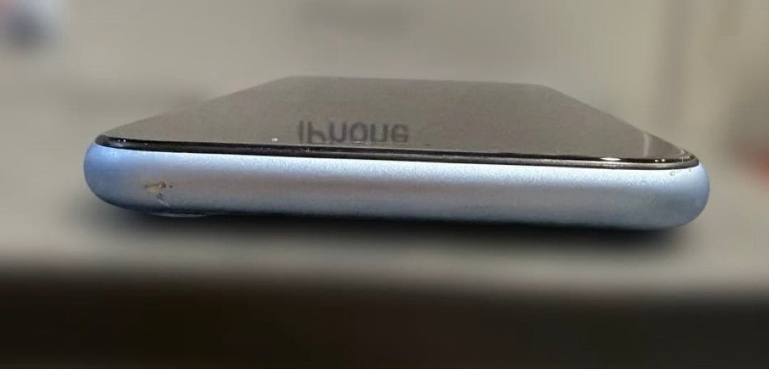 iPhone XR ブルー本体 箱 64GB SIMロックなし 修理歴なし