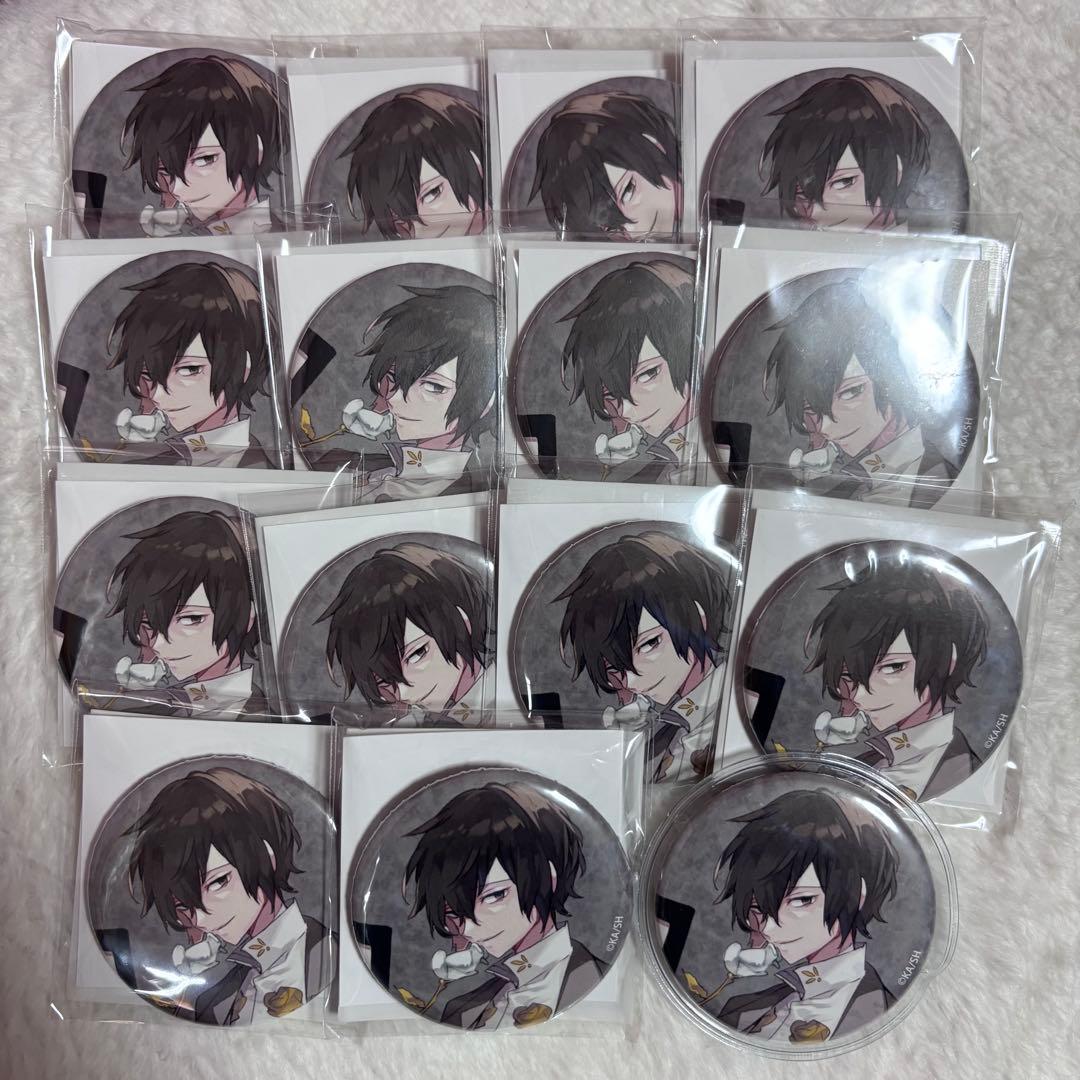 文スト 太宰治 10周年 缶バッジ 原作絵