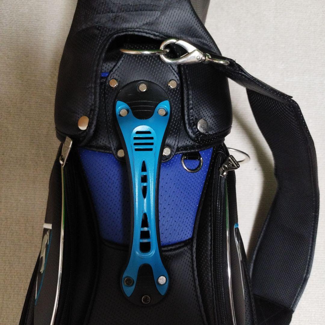 le coq sportif キャディバッグ ブラック/ブルー