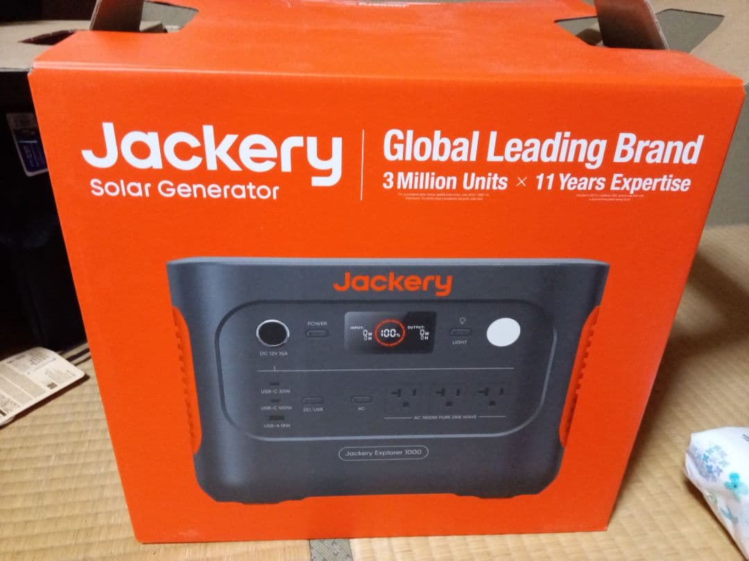 発電機・ポータブル電源 Jackery Explorer 1000NEW