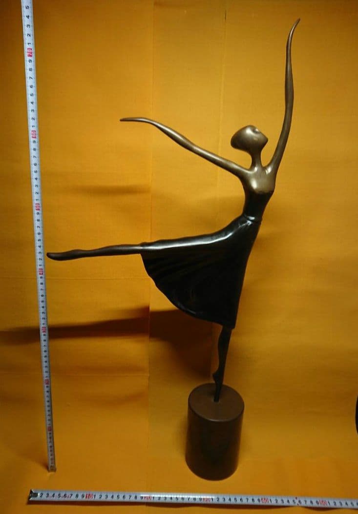 現代美術　人形　銅製　ブロンズ像　置物　インテリア　工芸品　美術品　A3011