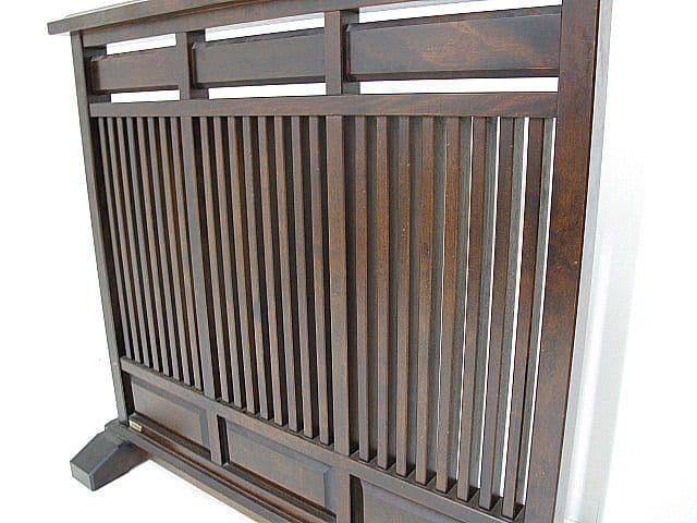 美品　北海道民芸家具　樺無垢材衝立 　　パーテーション 民芸家具 間仕切り