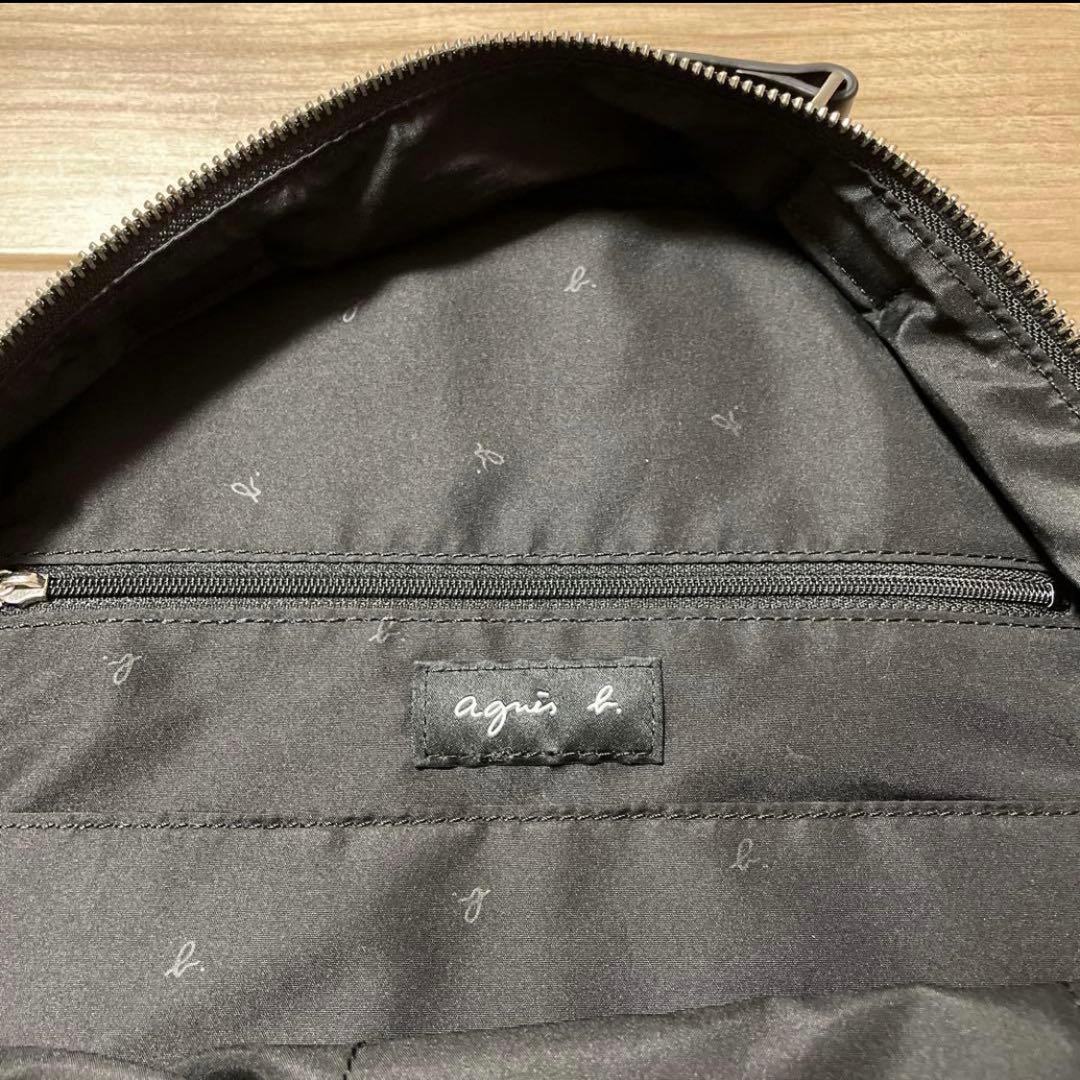 アニエスベー ナイロン バックパック リュック チャーム付き