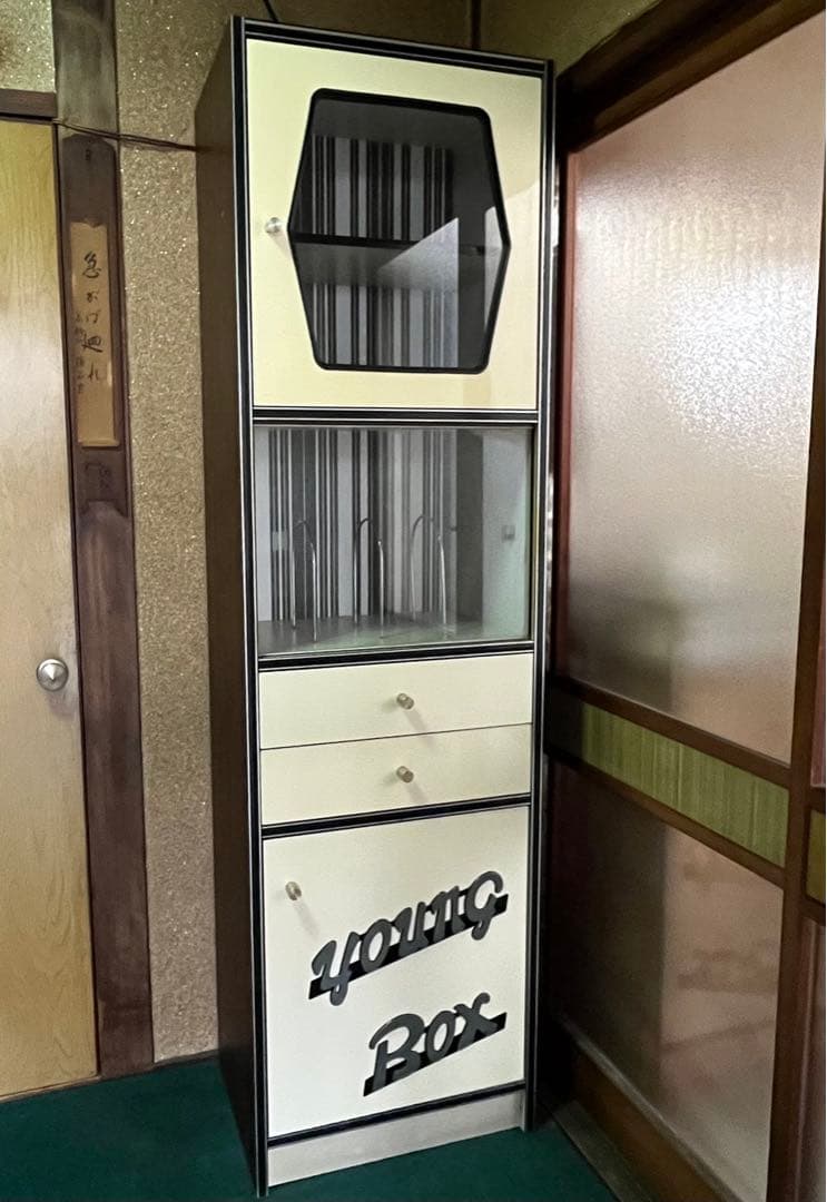 【週末限定価格】昭和レトロポップ 5段 収納 アンティーク ヴィンテージ 家具