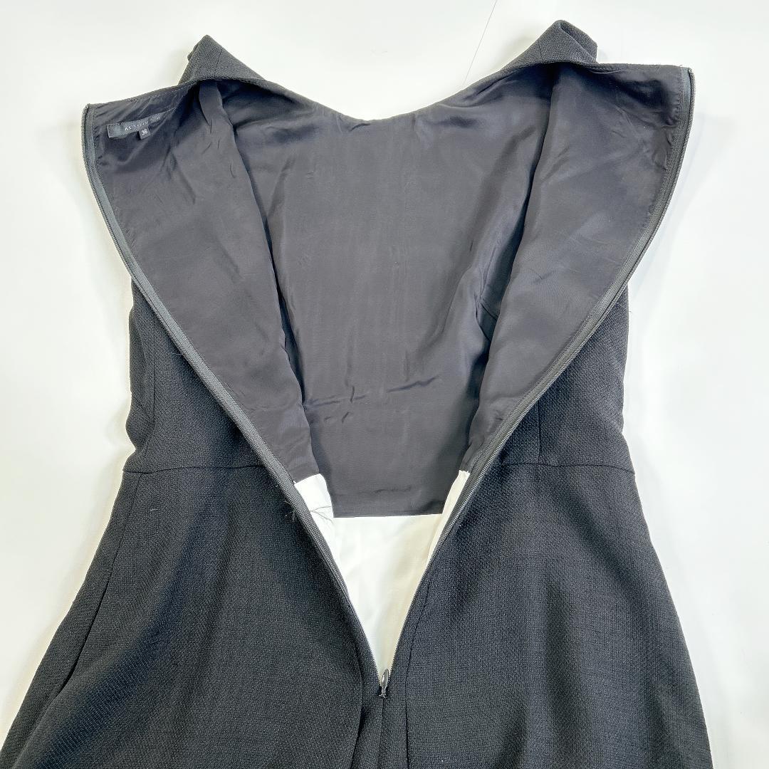 アキコ オガワ AKIKO OGAWAジャンプスーツ 36 白黒 サロペット