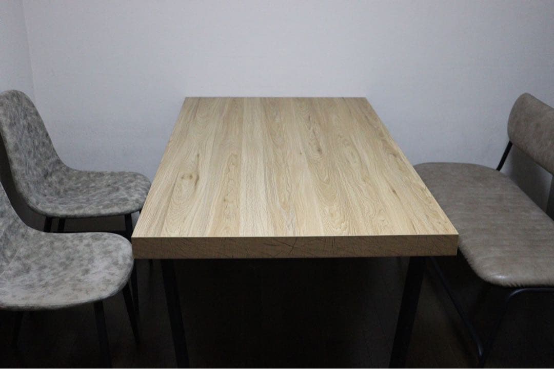 送料込 ナチュラル木製ダイニングテーブル 4人用送料込み