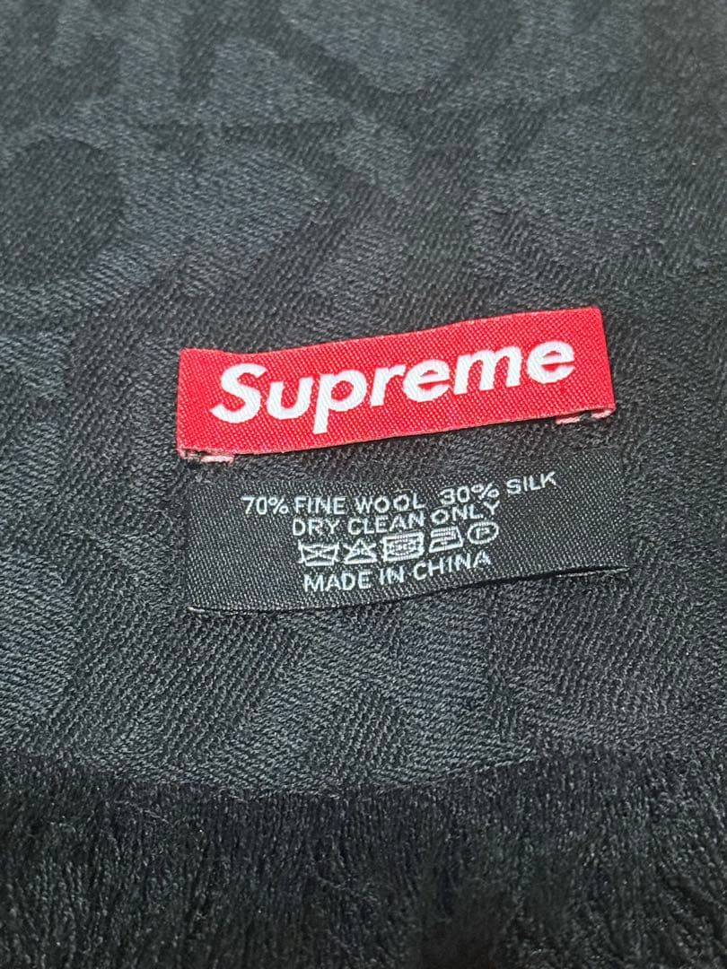 Supreme 17AW Fuck Wool Scarfシルクストール　マフラー