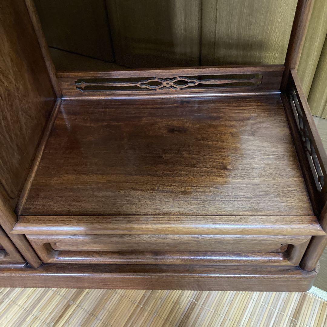 木彫棚 ※送料無料 透かし彫り 飾り棚 年代品 ヴィンテージ