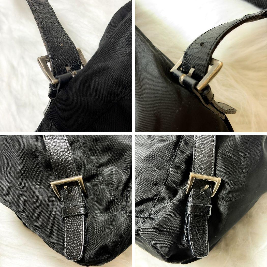 【良品】PRADA プラダ テスートナイロン 巾着型 三角ロゴ ミニリュック