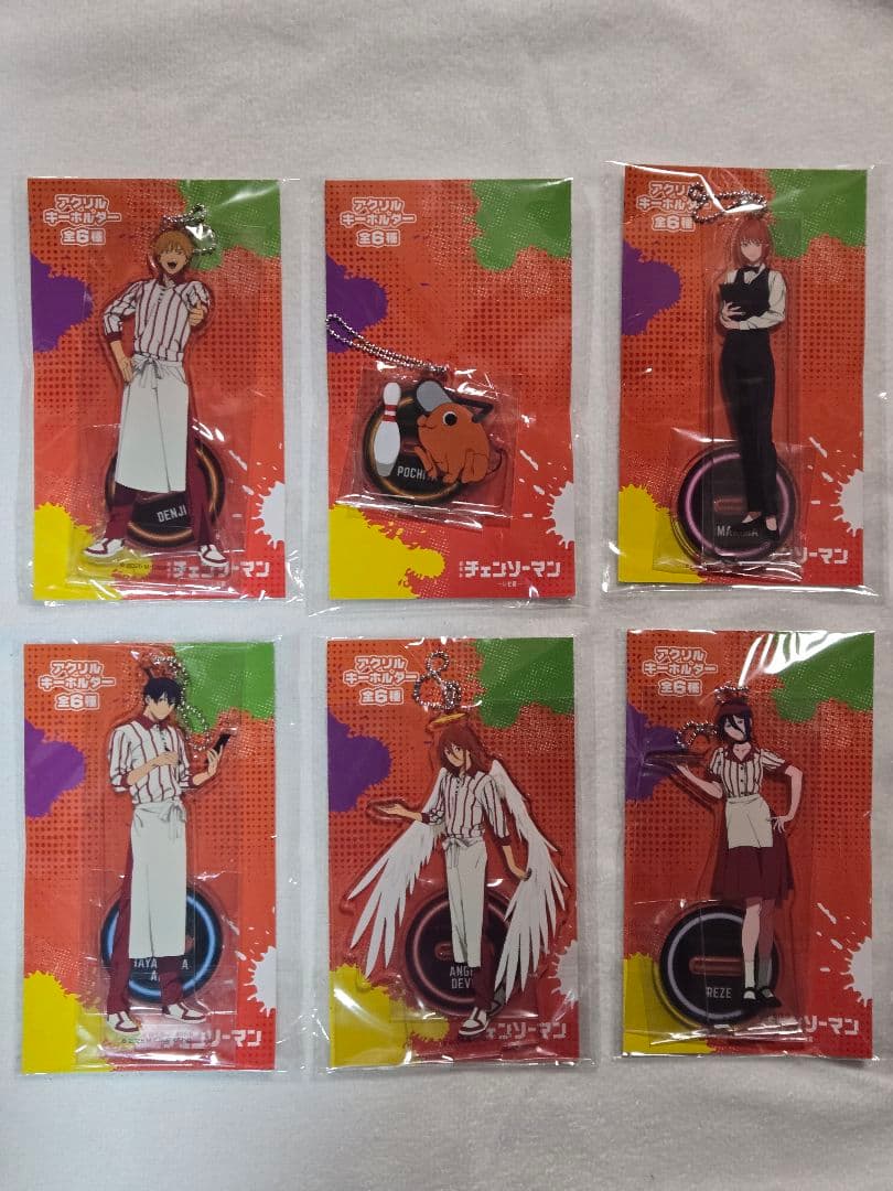 劇場版「チェンソーマン レゼ篇」アクリルキーホルダー全６種 ラウンドワン限定