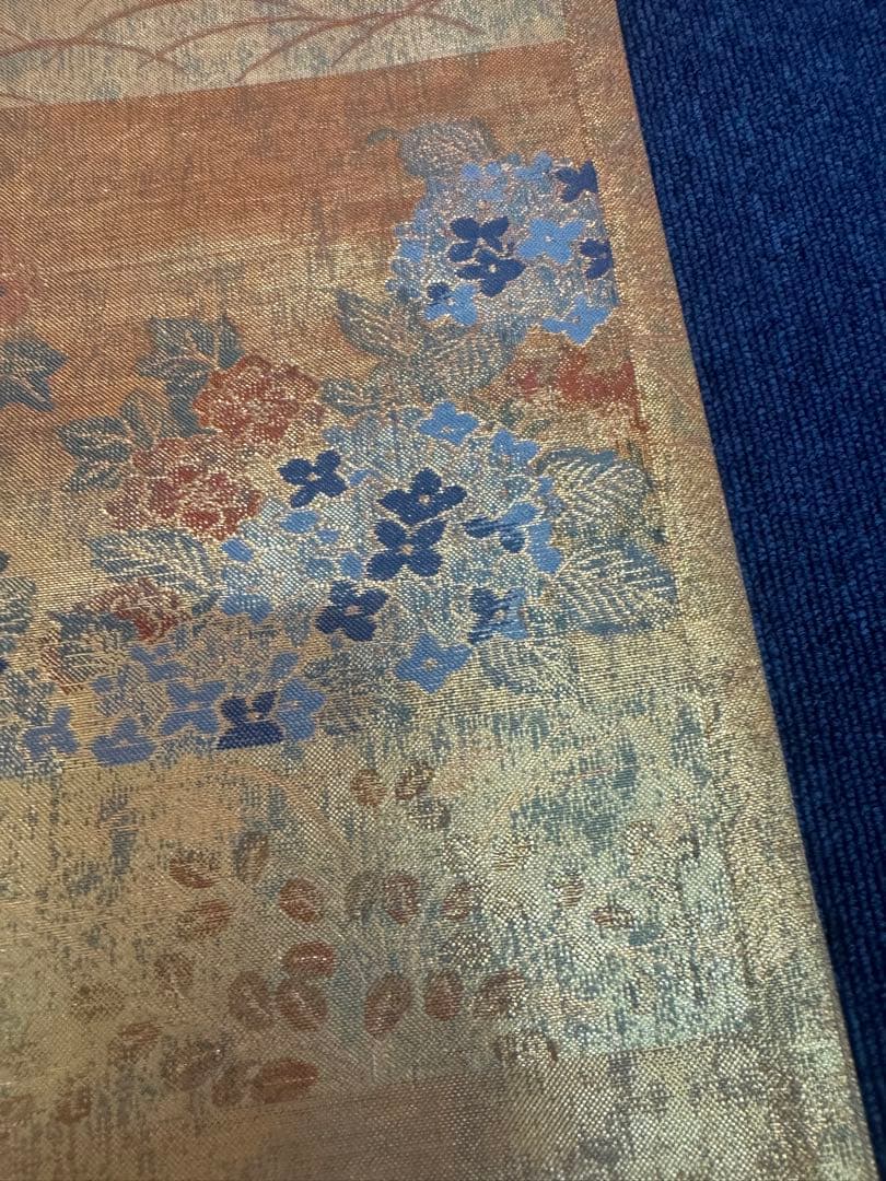 2670袋帯 古代彫金紋 西陣織 金糸　高級上質上品　約440cm 未使用