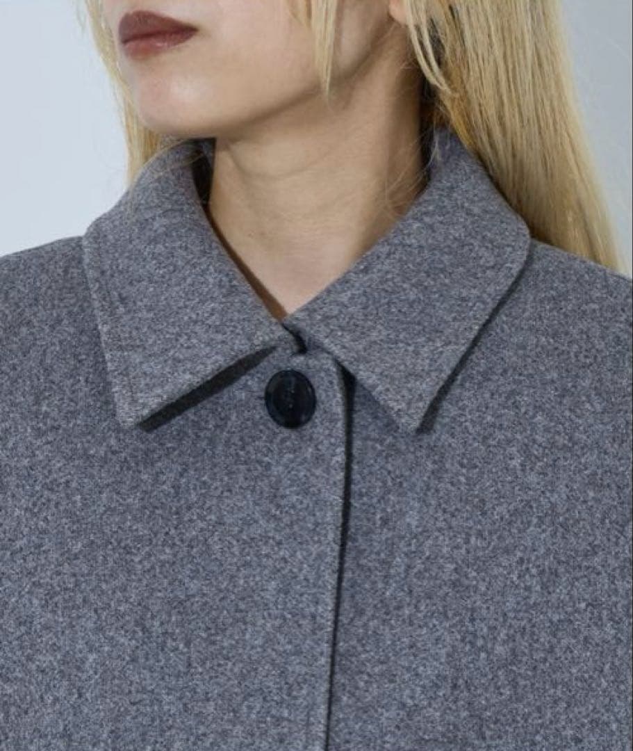 NOMINE◇袖キルティングステンカラーコート◇キャメル