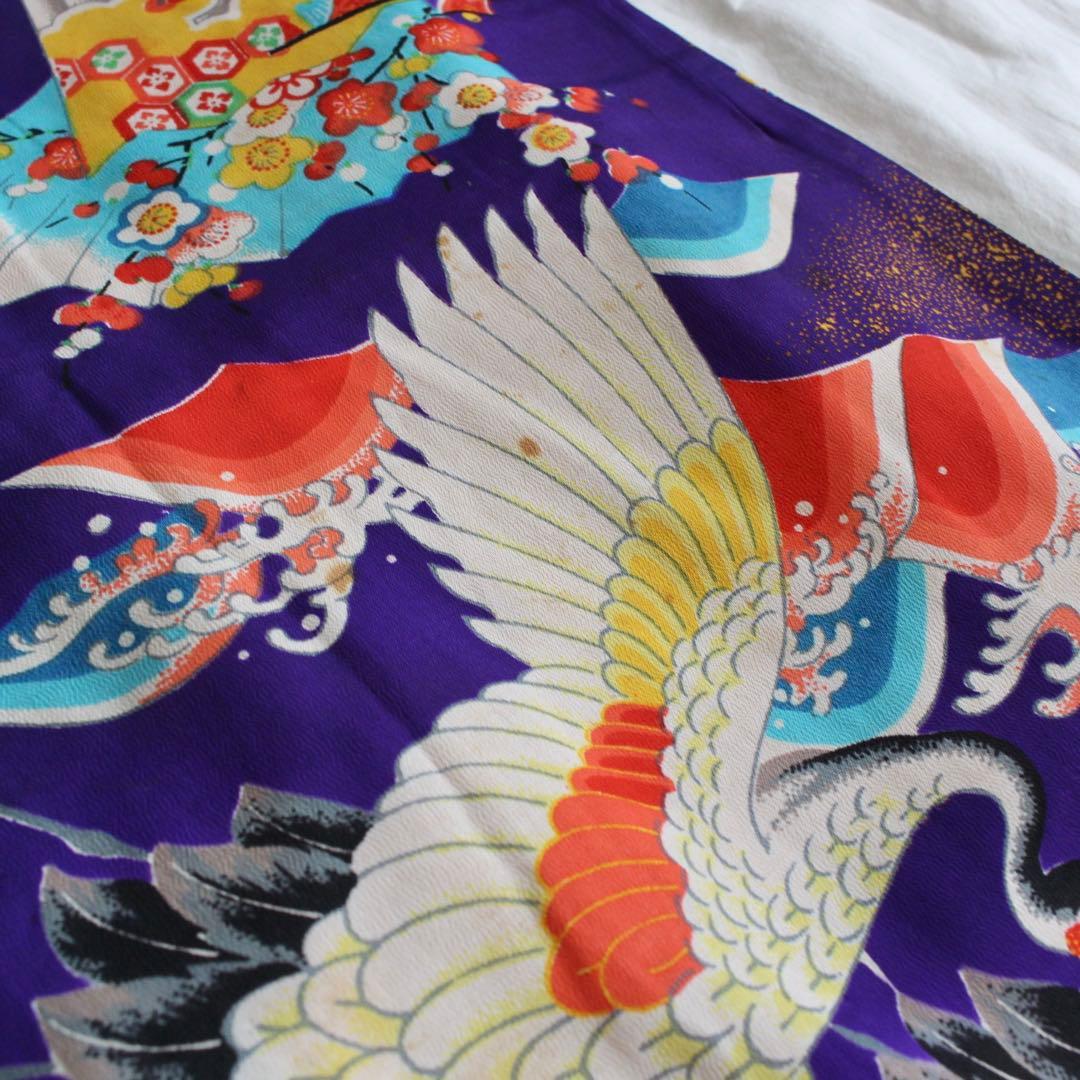 【専用】七五三 5歳前後 女の子 子供 アンティーク 着物 つくり帯 セット