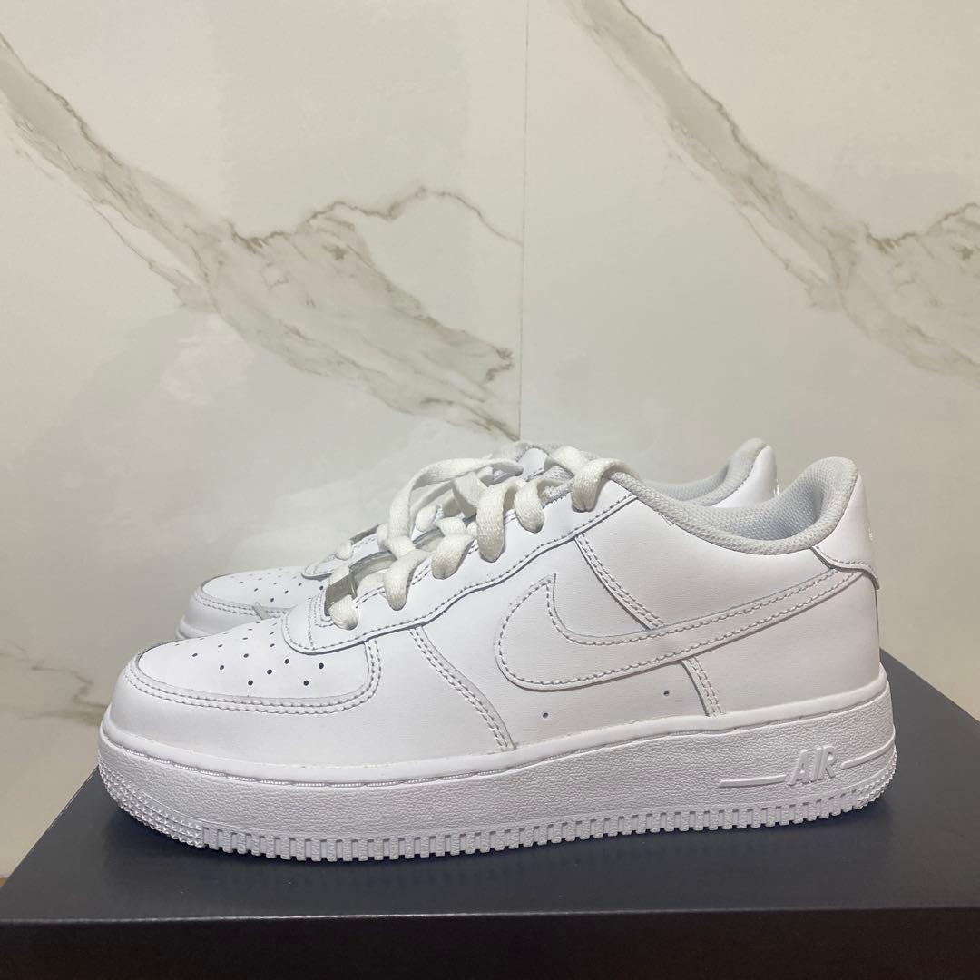 NIKE AIR FORCE 1 LE GS \"WHITE\" エアフォ