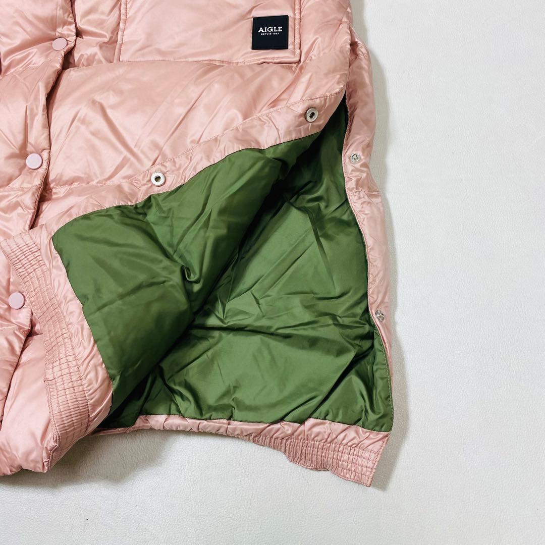 未使用 AIGLE エーグル バラモ サーモライト 中綿ロングダウンベスト 撥水