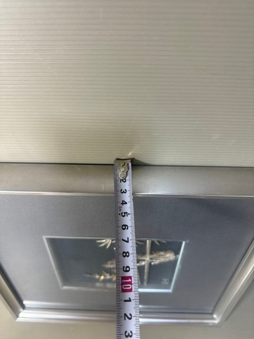 2607 純銀 貴金属画 松竹梅 光則作　銀工芸　額縁 飾り