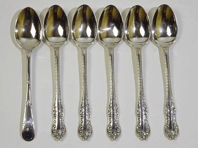 コーヒースプーン５本＋１本セット(25)デコレーションアウトライン 送料込み