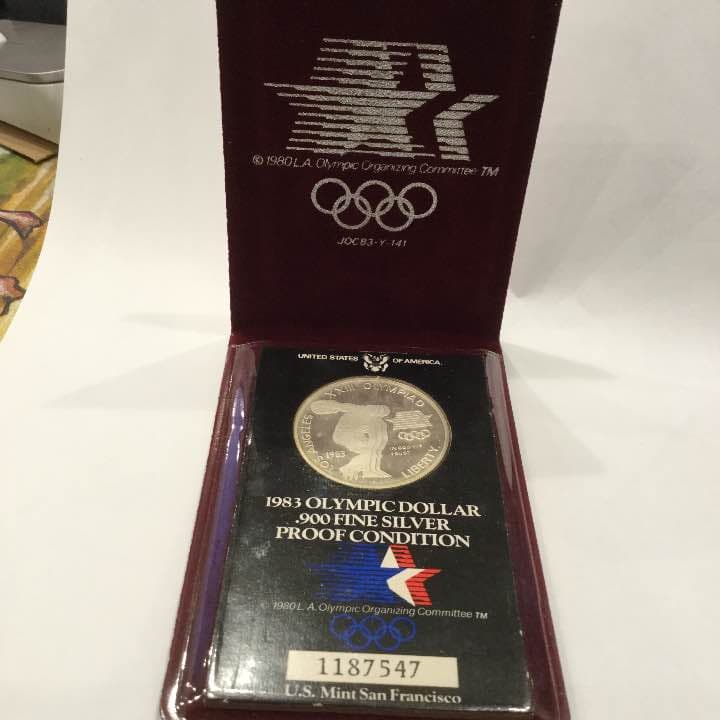 ロスオリンピック１９８３ 記念銀貨