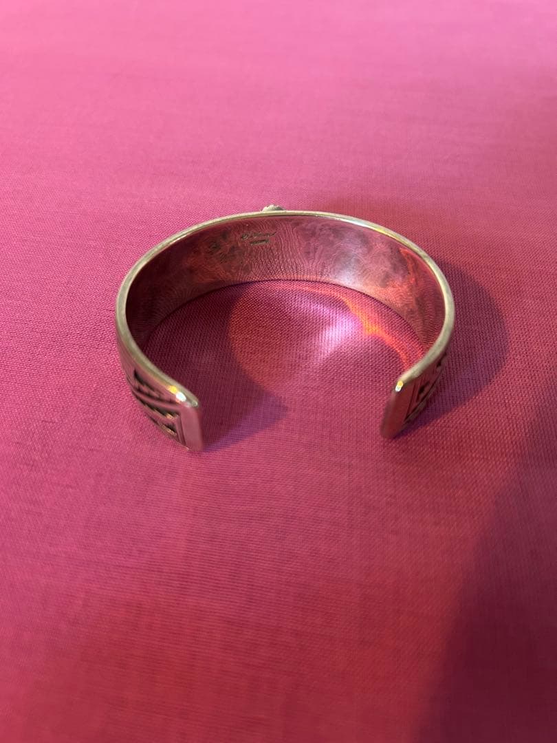 シルバー　バングル　民族　トゥアレグ　天然石