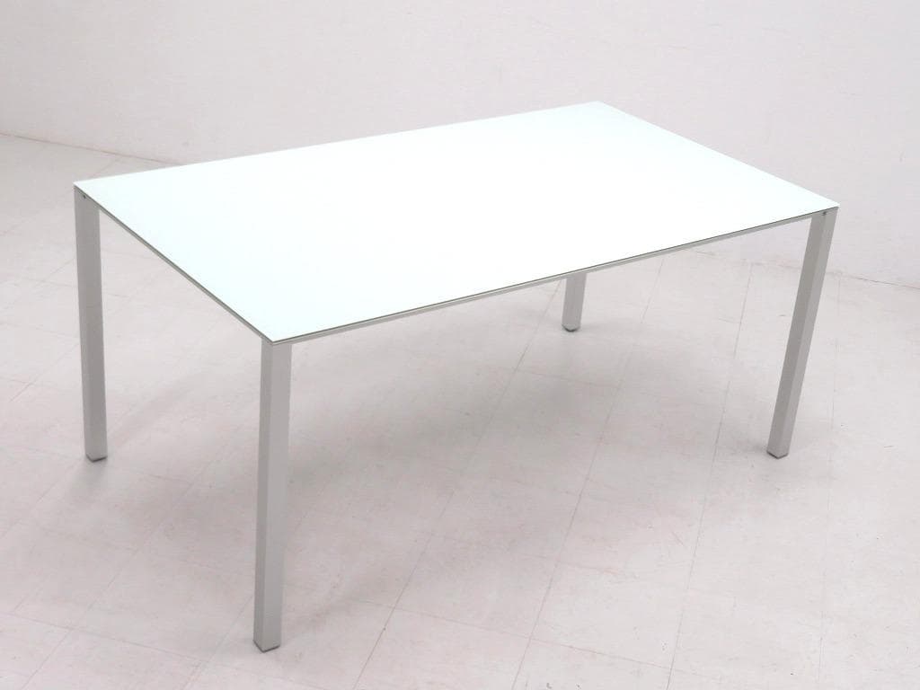 展示品　カッシーナixc アルミ　エアーフレーム　ダイニングテーブル　ガラス付き