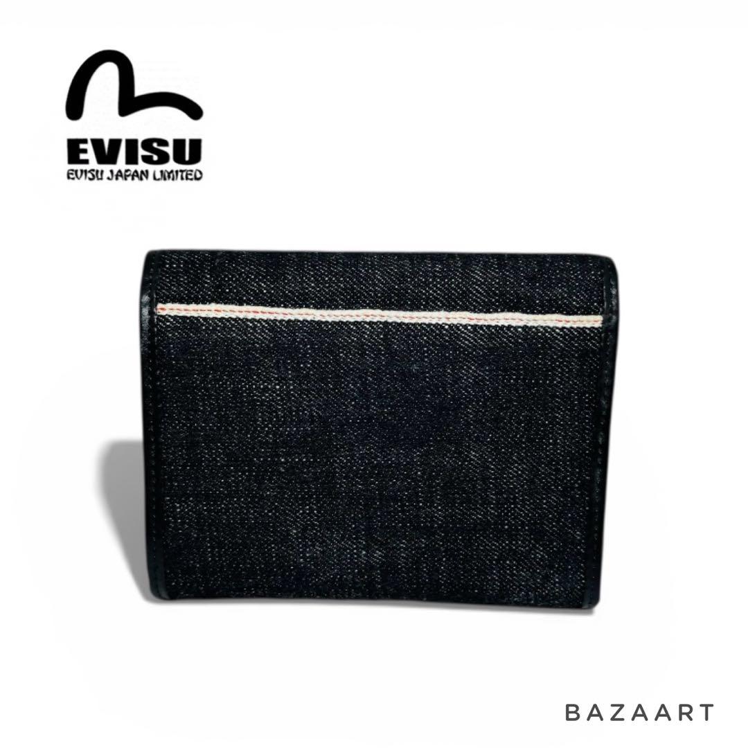 EVISU エヴィス デニム 二つ折り財布 カモメロゴ