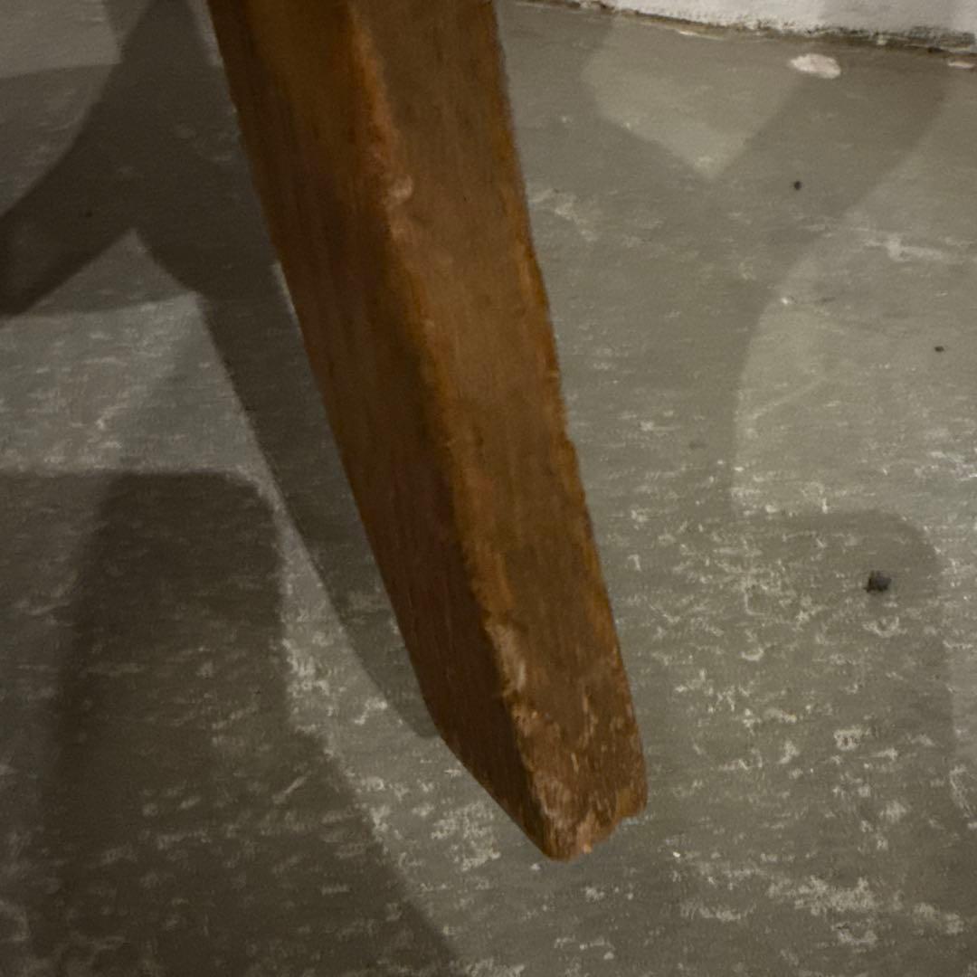 ヴィンテージ　木製サイドテーブル　ラウンド