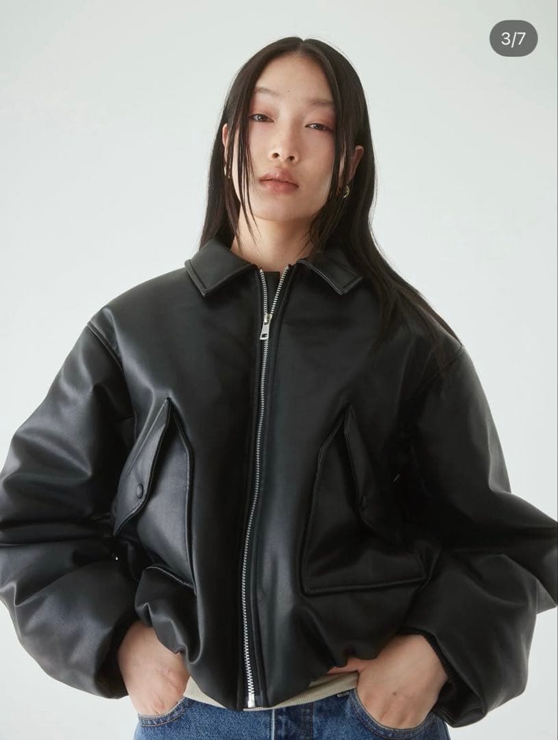 searoomlynn レザー ブルゾン