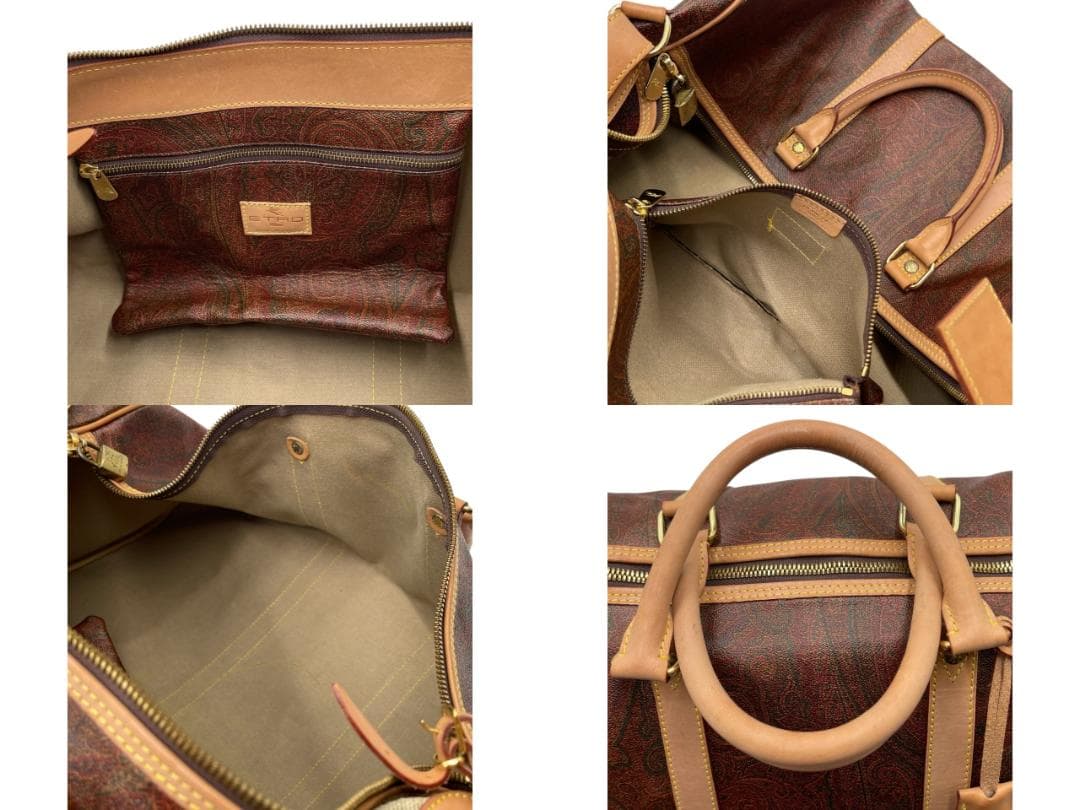 ETRO/エトロ ペイズリー柄 2way ボストンバッグ 南京錠付き