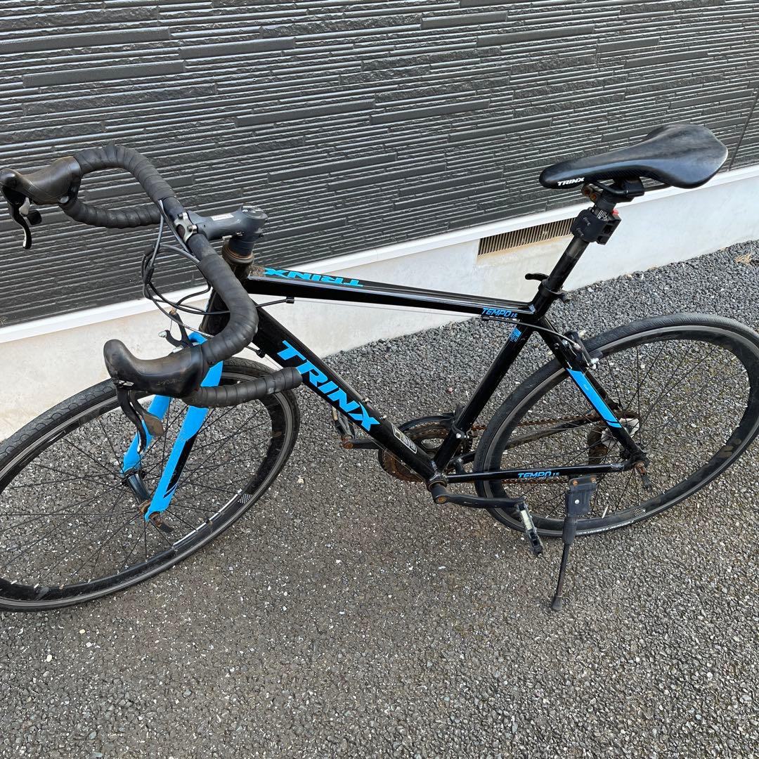 千葉県取引TRINX TEMPO 1.5 ロードバイク ブラック/ブルー