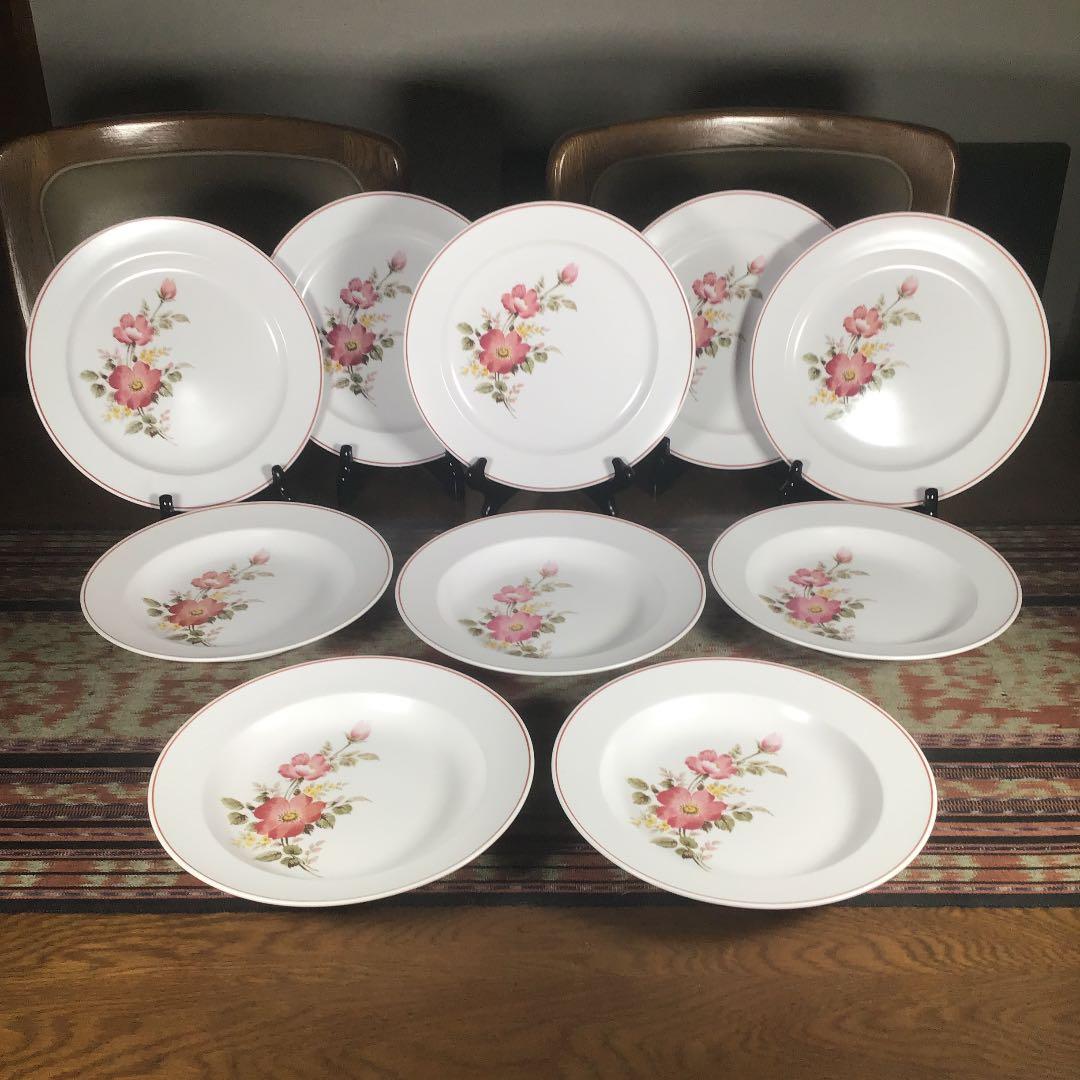 ノリタケ『PROGRESSION』　大皿　カレー・パスタ皿　5組　10点