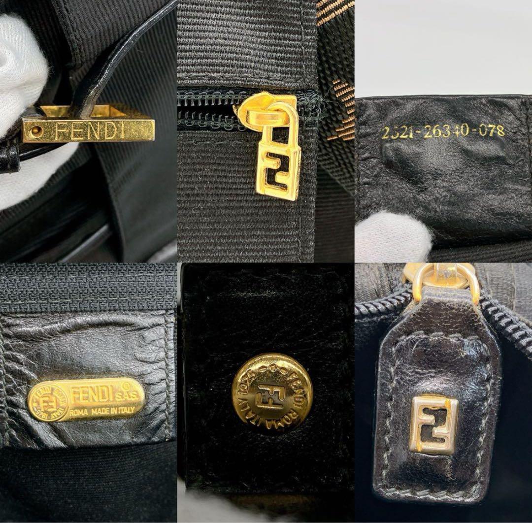 美品【FENDI】メッセンジャーバッグ　ブラック　ポーチ付き　週末値下げ