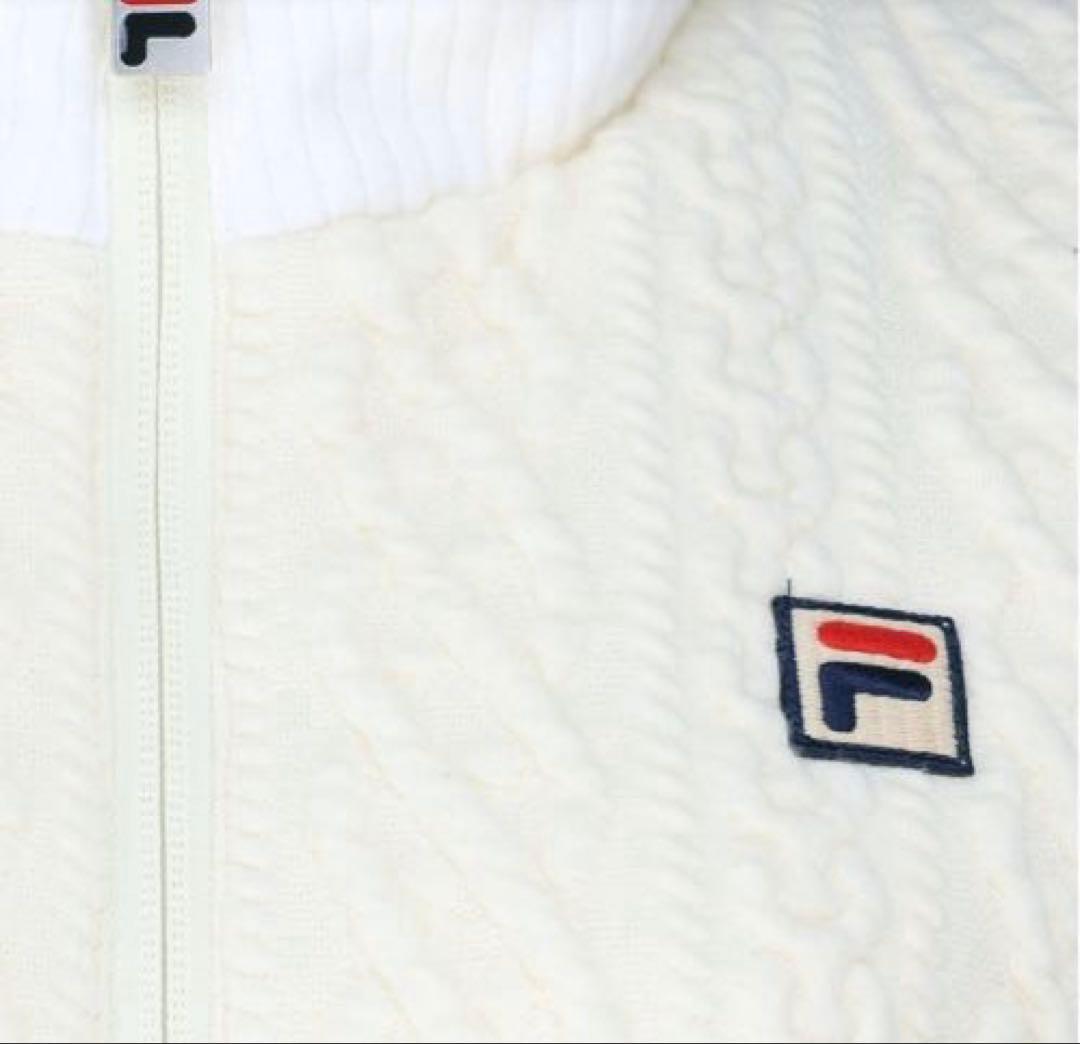 FILA モーデュロイニットニットキルトベスト Sサイズ