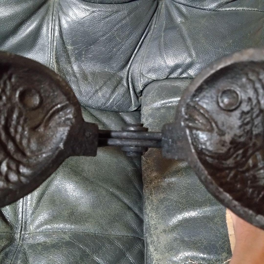 たい焼き器　レトロ　一丁焼き　一匹　調理器具　b