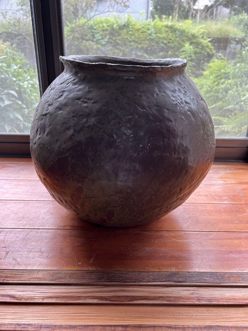 薩摩焼　大きなつぼ　陶芸家作品
