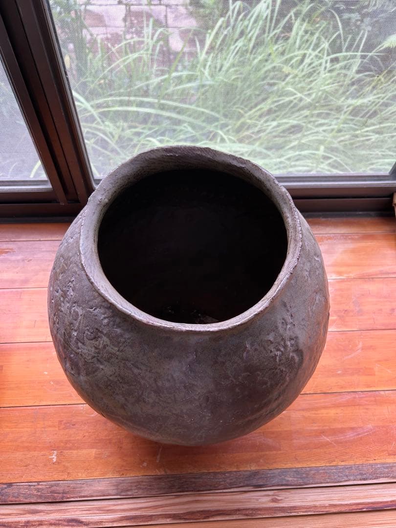 薩摩焼　大きなつぼ　陶芸家作品