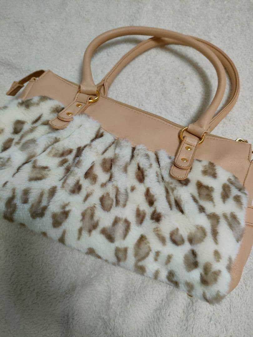 姫ギャル 平成 バッグ 秋冬　もこもこ　バンビコア　レア　希少　アニマル　柄