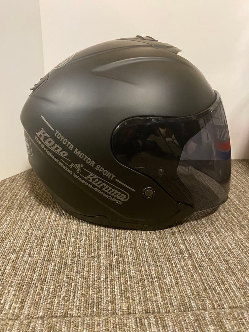 KOMINE マッドブラック ジェットヘルメット　HK-172