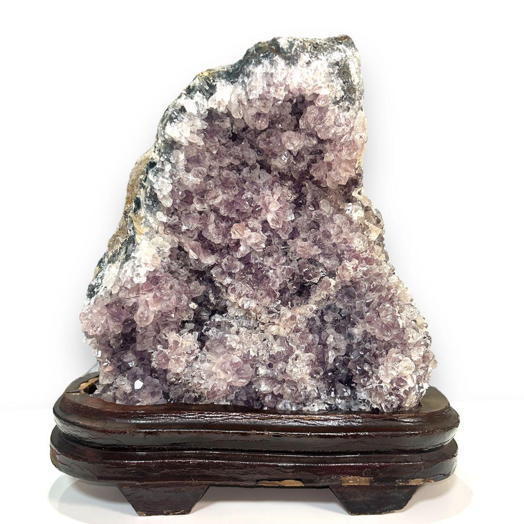天然石 アメジスト 置物 約7キロ クリスタル 2月 誕生石 水晶