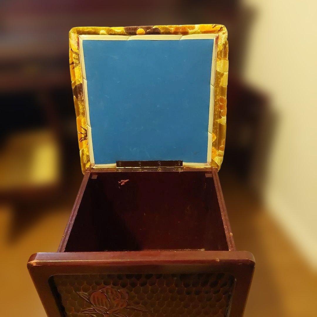 【福岡市南区お引き取り限定】鎌倉彫　三面鏡