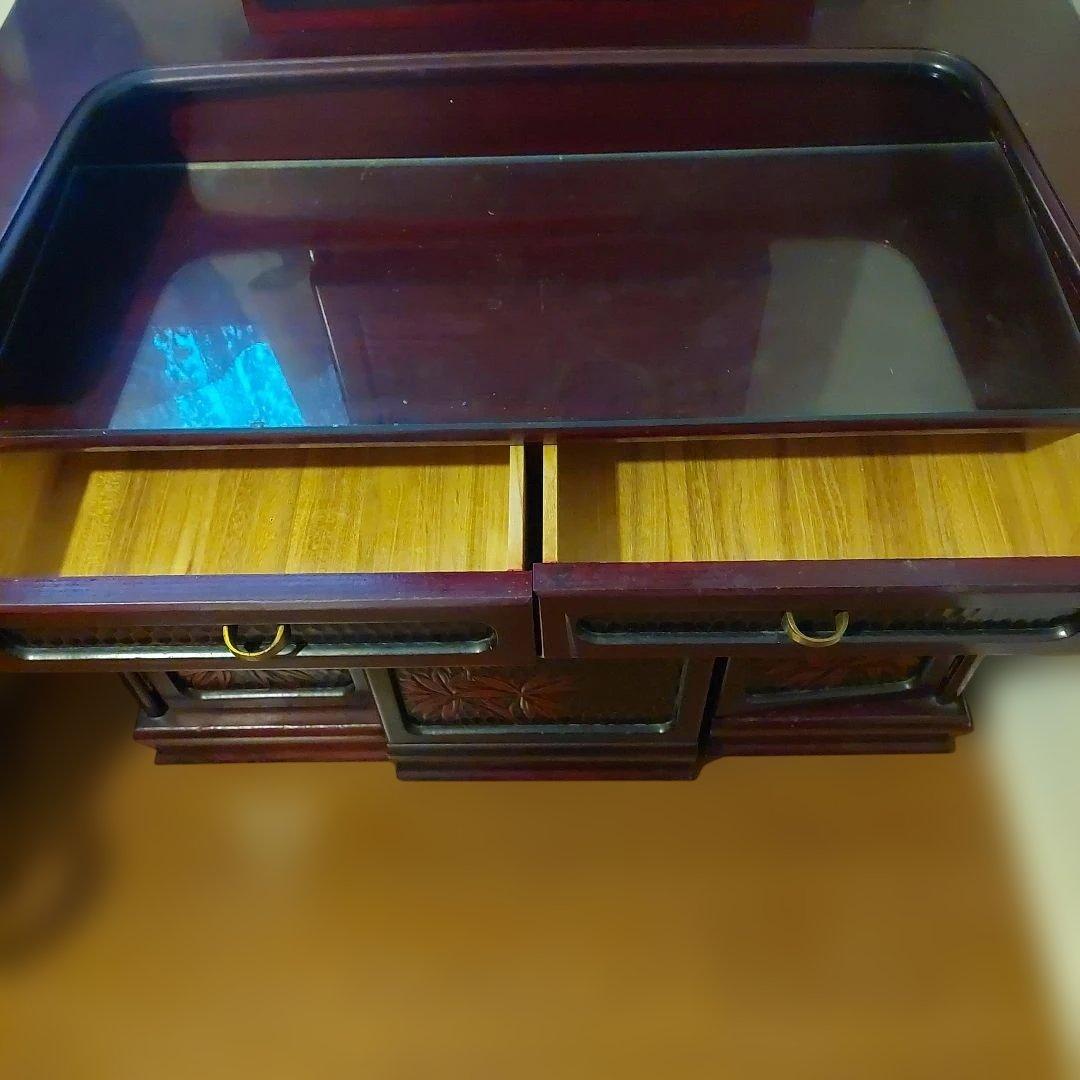 【福岡市南区お引き取り限定】鎌倉彫　三面鏡